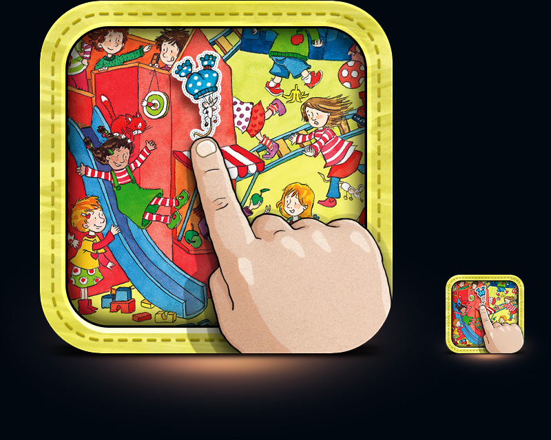 Icon for application iPad & iPhone interactive book for kids: Wimmelbuch - Interactive activity book